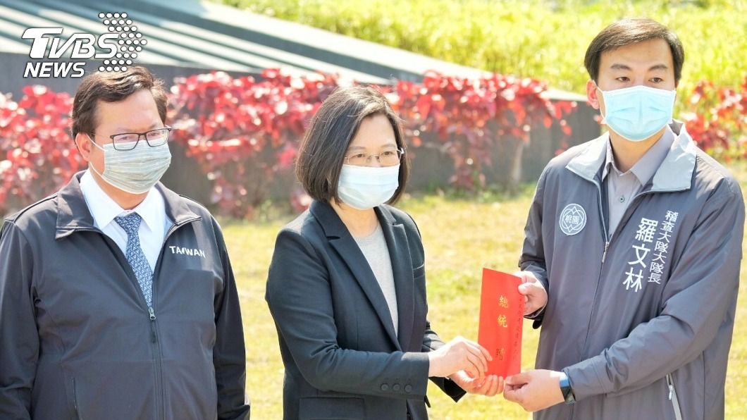 慰勉消毒大隊及化學兵 蔡英文期許守好國境最前線