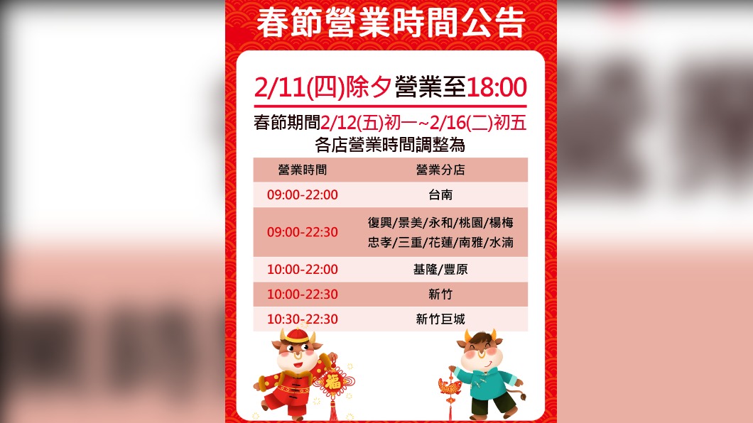 愛買2021春節營業時間。(圖/翻攝自愛買官網)