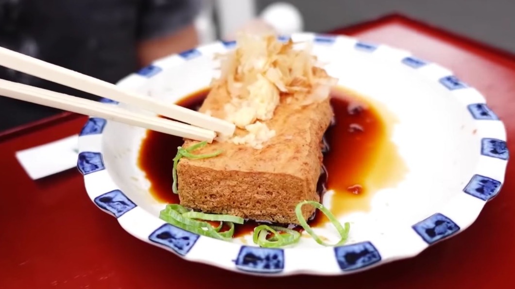 油炸豆腐、焦糖地瓜條 隨部落客吃遍京都