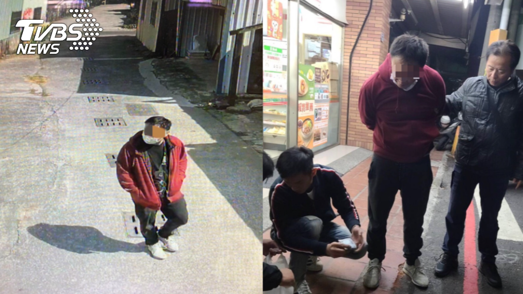 黃男作案後,於岡山區一處超商前被逮。(圖/TVBS)