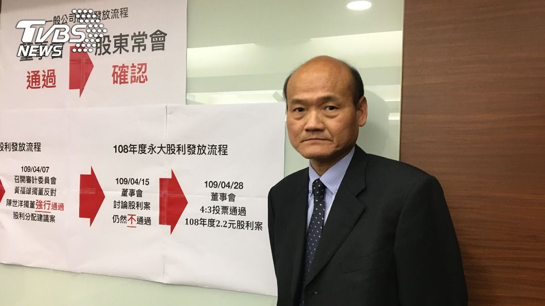永大獨董解任之爭 陳世洋擬向黃福雄提告求償