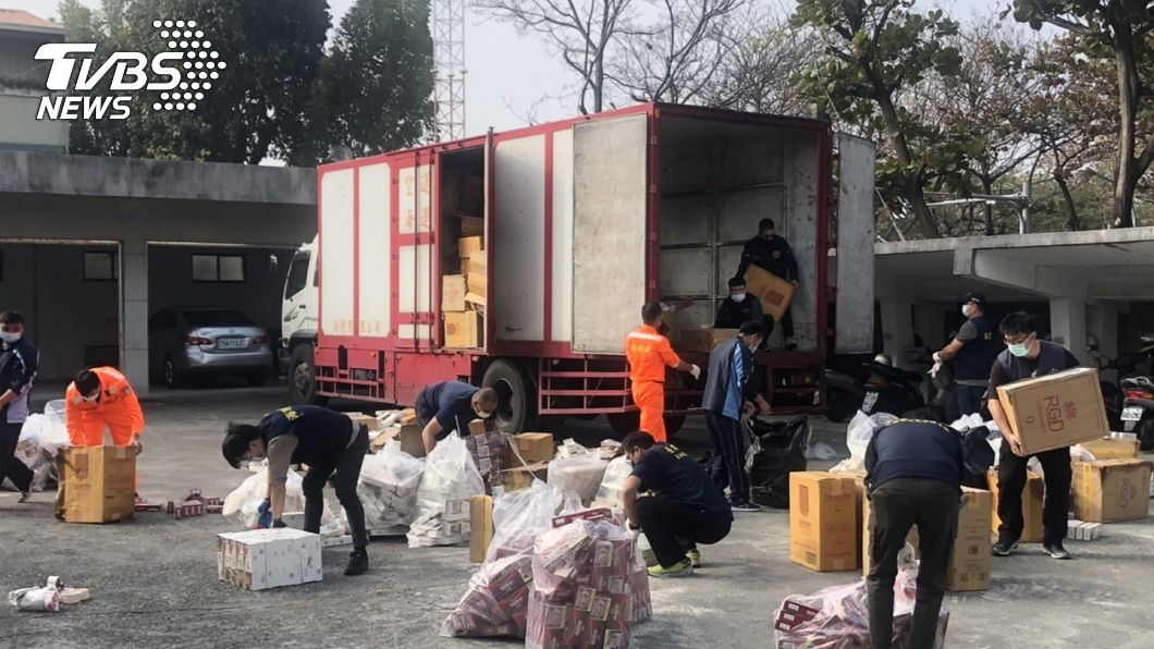 年節近台南海巡查獲私菸　市價逾千萬