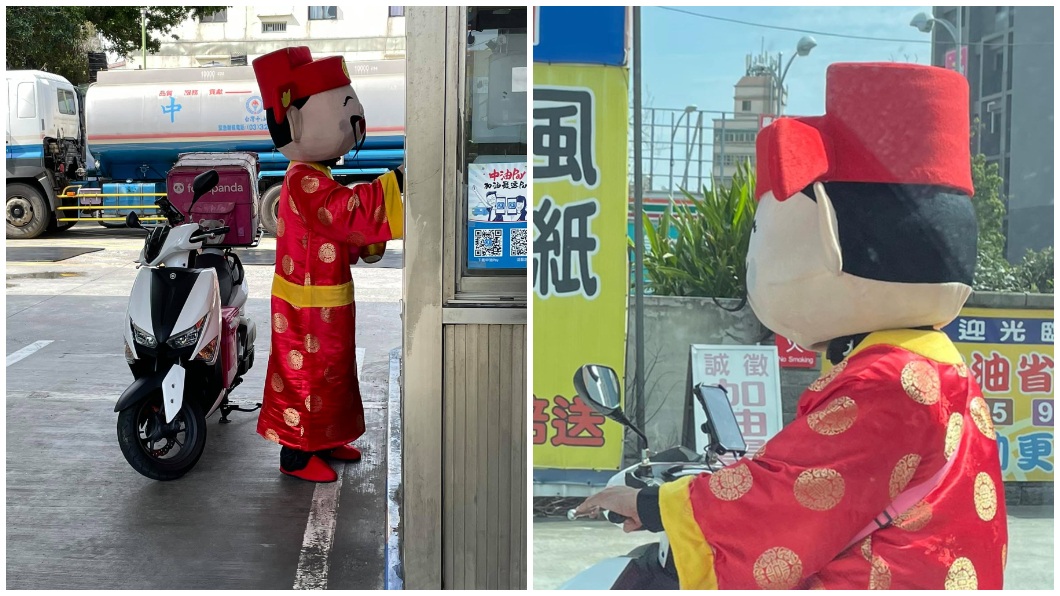 不少當地民眾留言表示有看到這位財神外送員的身影。(圖/翻攝自臉書社團「竹北大小事」)