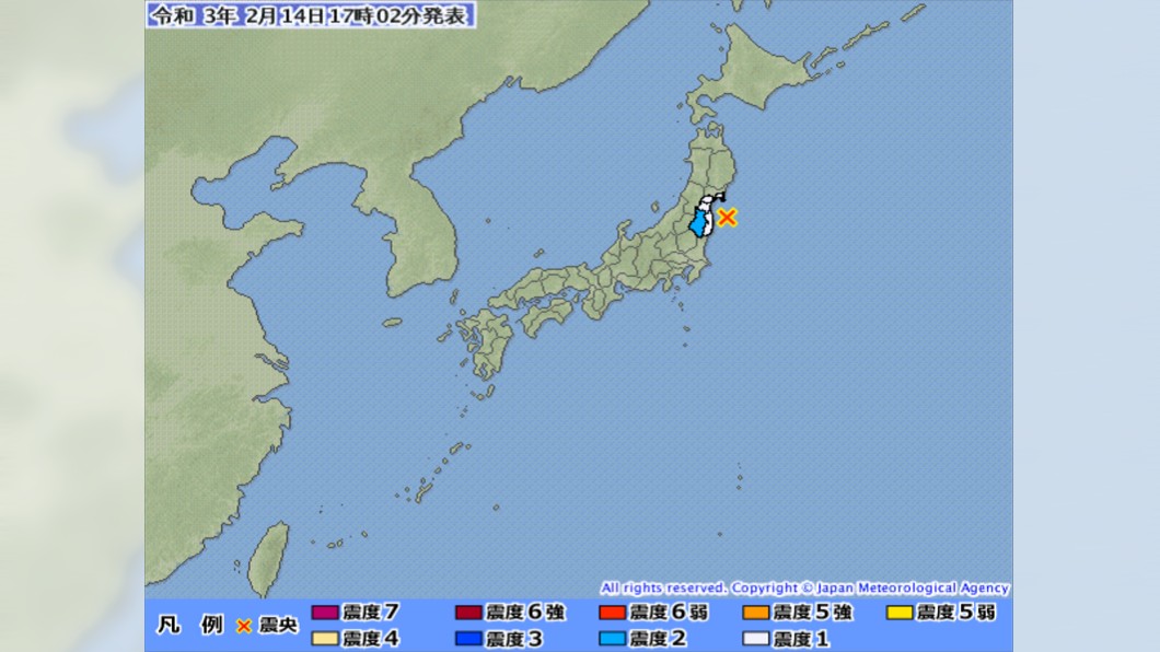 地牛又翻身 日本福島「30分鐘內連2震」