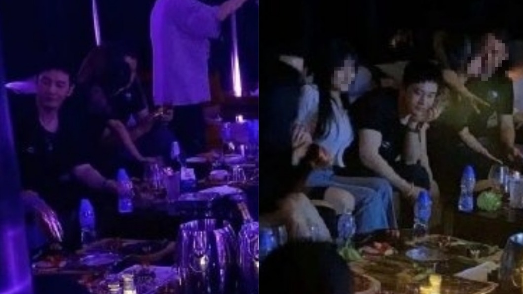 網友聲稱在夜店捕獲黃曉明。(圖/翻攝自微博)
