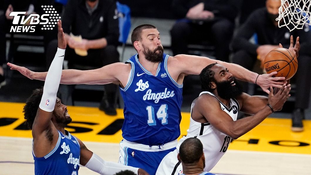 NBA哈登繳出雙十成績 率籃網擊退湖人取5連勝