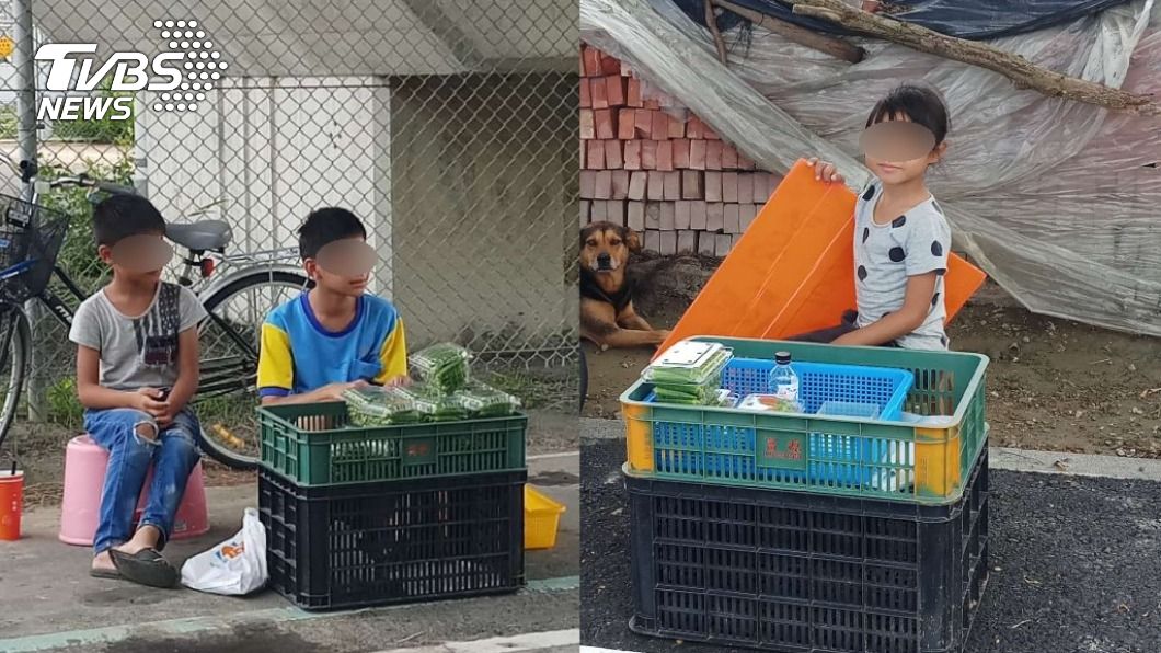 吳爸爸的3個小孩都十分喜歡擺攤做生意。(圖/吳爸爸授權提供)