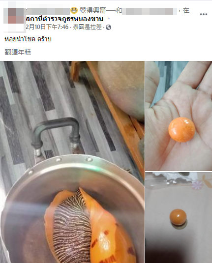 蒙提安不清楚這顆圓珠的來歷，便將照片拍下PO上網。（圖／翻攝自蒙提安臉書）
