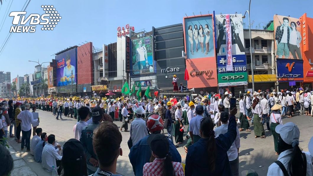 緬甸民眾發起全國大罷工 無懼軍方威嚇持續抗爭