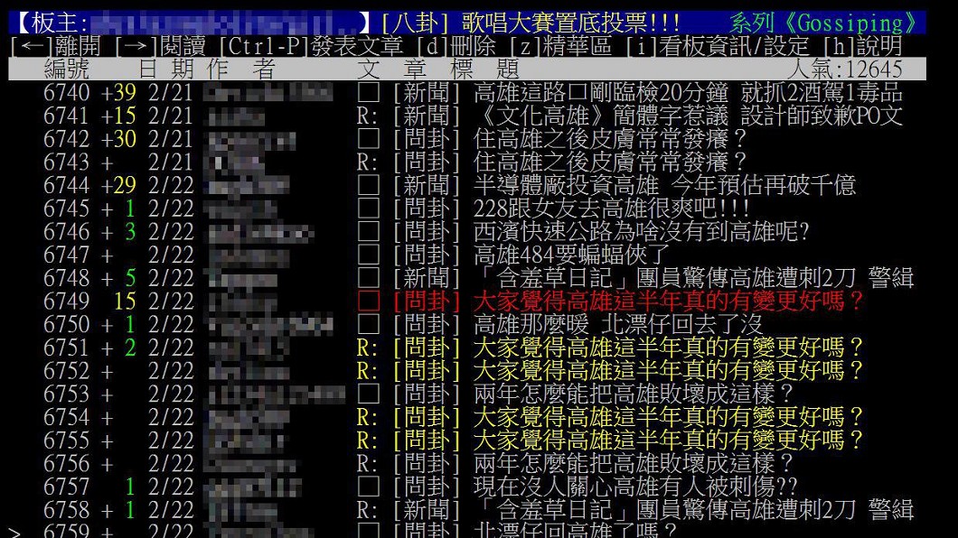 (圖/翻攝自PTT「八卦板」)