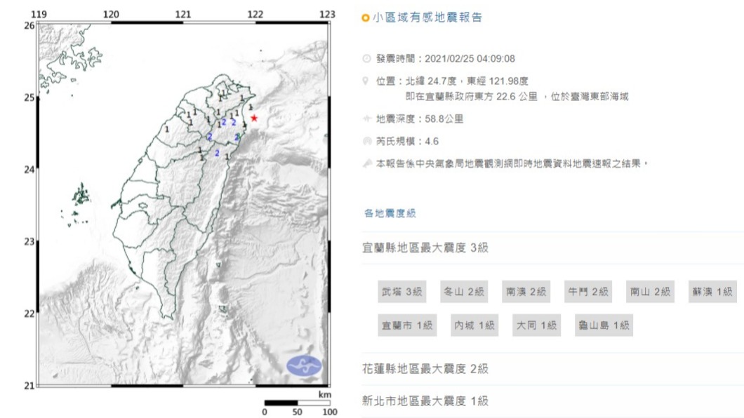 業者透露熱門地震牌。(圖/翻攝自中央氣象局)