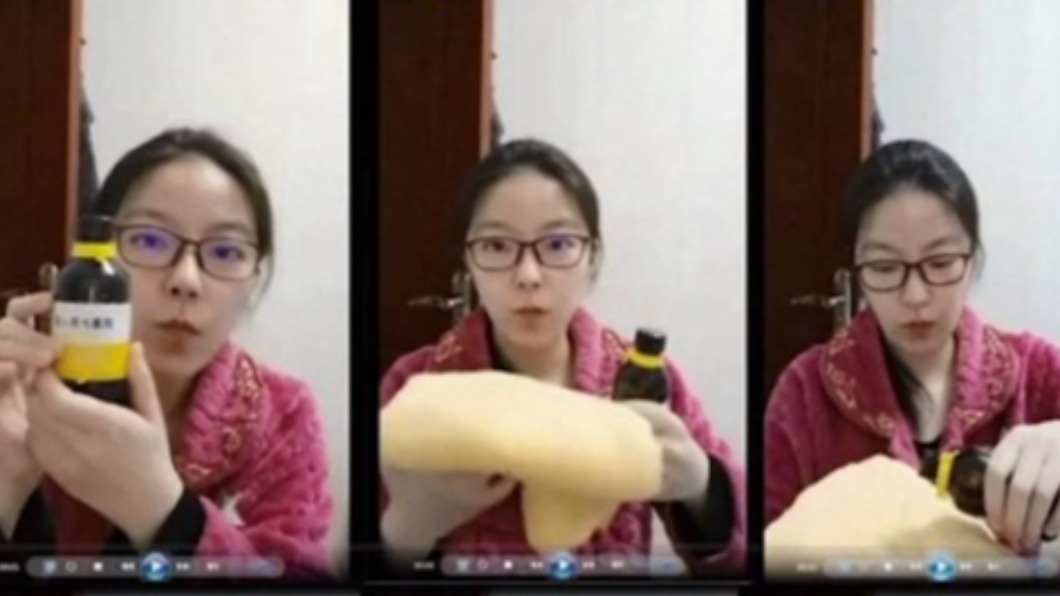 大陸女醫師拍片示範迷姦藥效果。(圖/翻攝自微博)