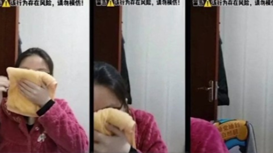女醫拍片過程短短64秒就倒地昏迷。(圖/翻攝自微博)