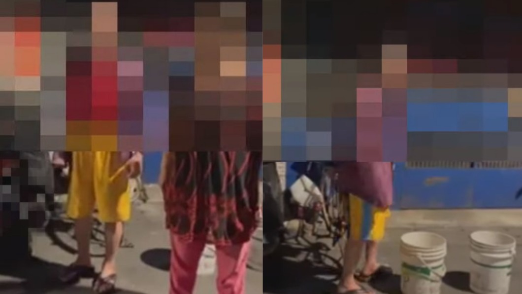 買一樓送馬路?女騎士停車遭趕 住戶水桶占位:兒子要停