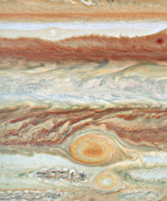 7月8日Jupiter's spots。(圖/翻攝自NASA)