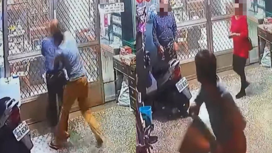 不滿雜貨店炮竹太昂貴 壯男發狂暴打老翁還扔鐵桶砸