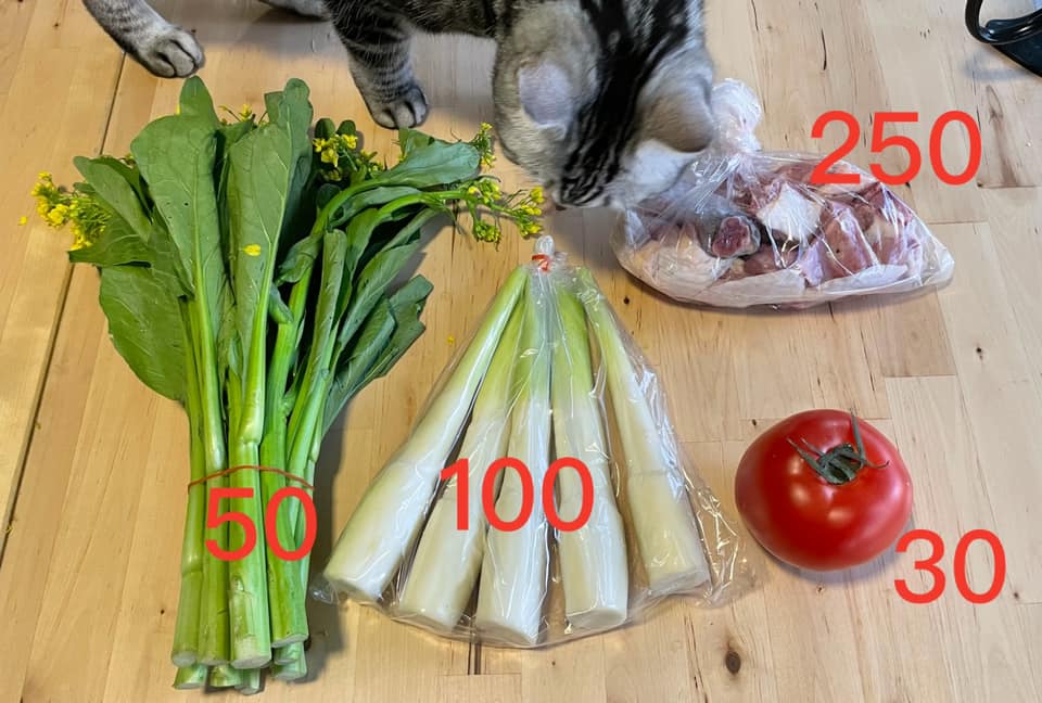 原PO買4食材430元。（圖／翻攝自爆怨公社）