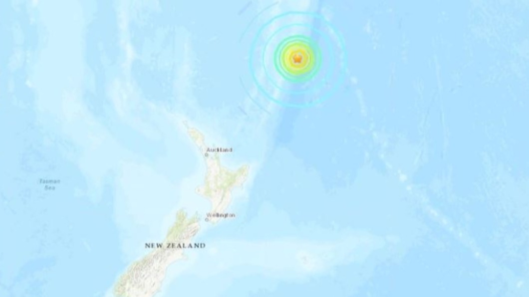 紐西蘭克馬得群島外海8.0強震 發布海嘯警報