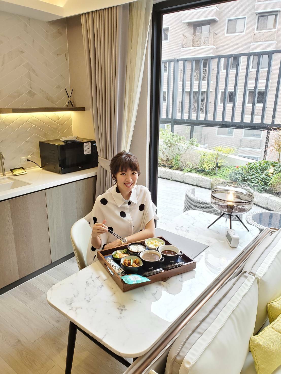 老公貼心訂了2間房，要讓劉伊心靜養。（圖／蒔樂產後護理之家提供）