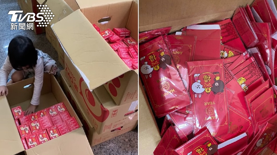 該名人妻與女兒一起拆福袋,耗時1週才全開箱完成。(圖/當事人授權提供)