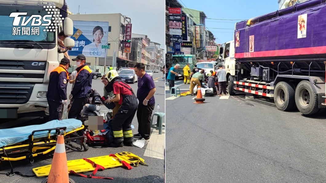 聯結車撞翻3貼母女! 女童「遭捲車底」傷重搶救中
