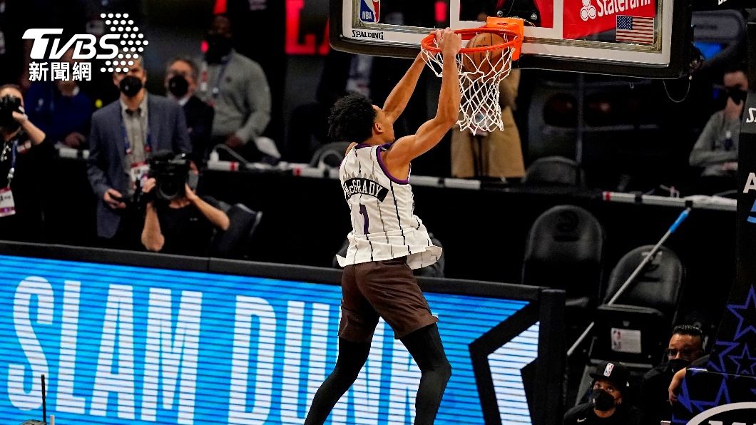 吻籃框雖失敗但創意滿點 年輕小將NBA灌籃封王