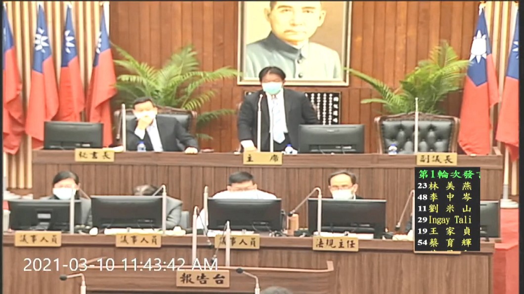 圖/畫面翻攝臺南市議會直播