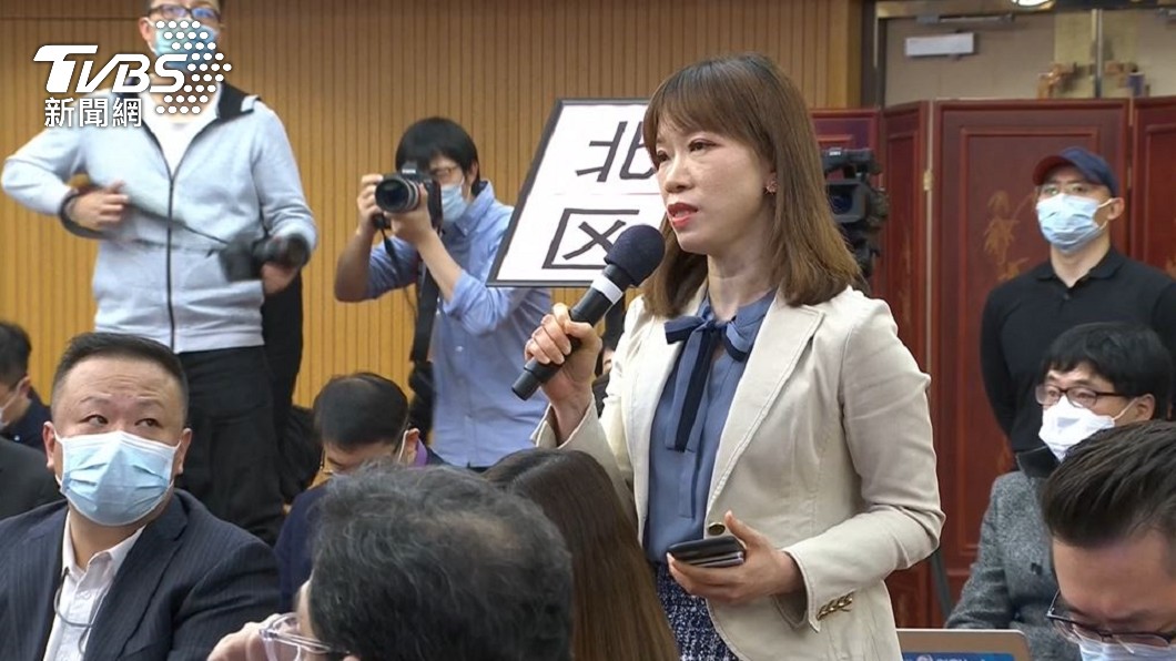 TVBS記者提問。(圖/TVBS)