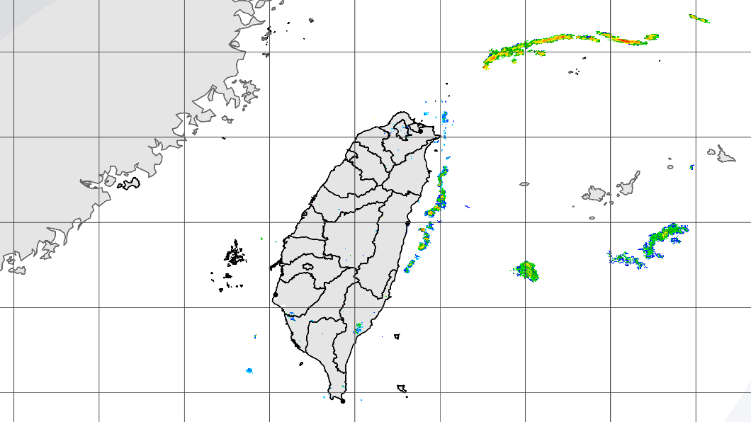 東半部有局部短暫雨發生機率。(圖/中央氣象局)
