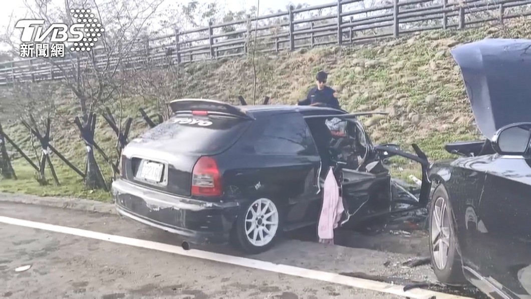 丈夫及1歲小兒子上個月車禍身亡。(圖/TVBS)