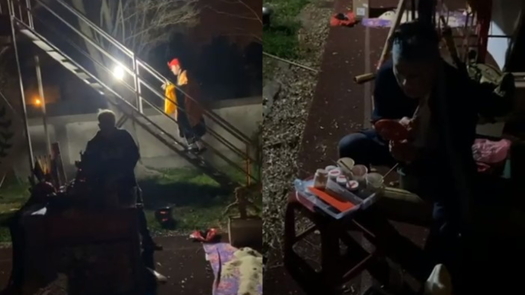 師傅唸咒封鬼門後由鍾馗送煞。(圖/翻攝自潮震東臉書)