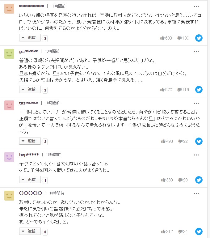 日本網友幾乎一面倒批評福原愛。(圖/翻攝自日本雅虎)