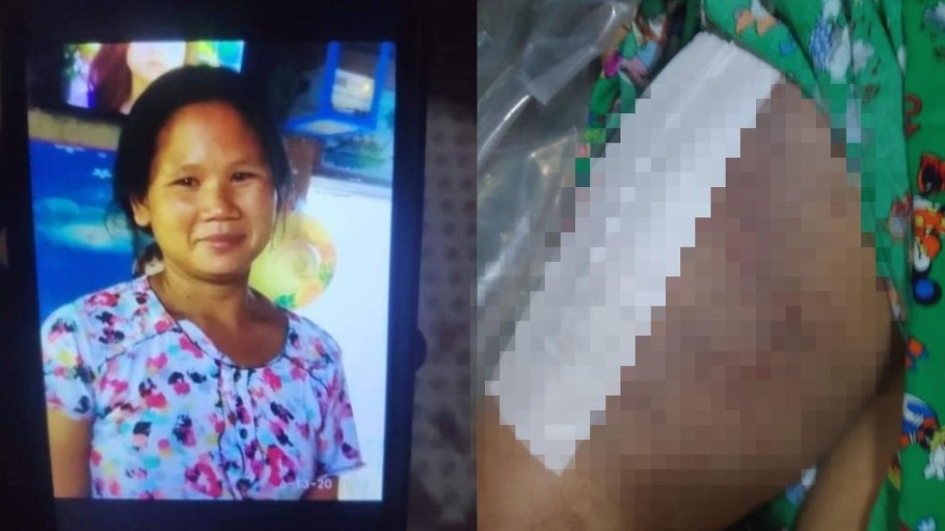 39歲女子馬拉溫遭逮捕後身亡。(圖/翻攝自LinnthantK、thandarphyu_twt推特)