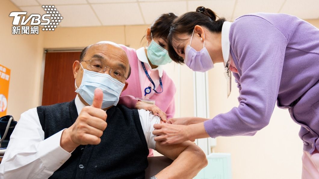 「保護網會越來越大」 蘇貞昌帶頭接種AZ疫苗