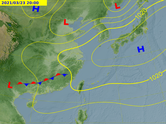 今日天氣預測圖。(圖/翻攝自中央氣象局)
