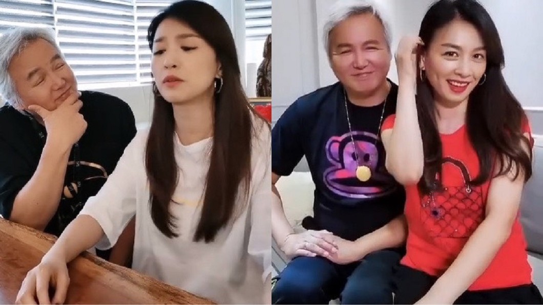 林瑞陽近來常頂著一頭白髮現身,再加上身材發福,曾被狠酸是老奶奶。(圖/翻攝自張庭微博)