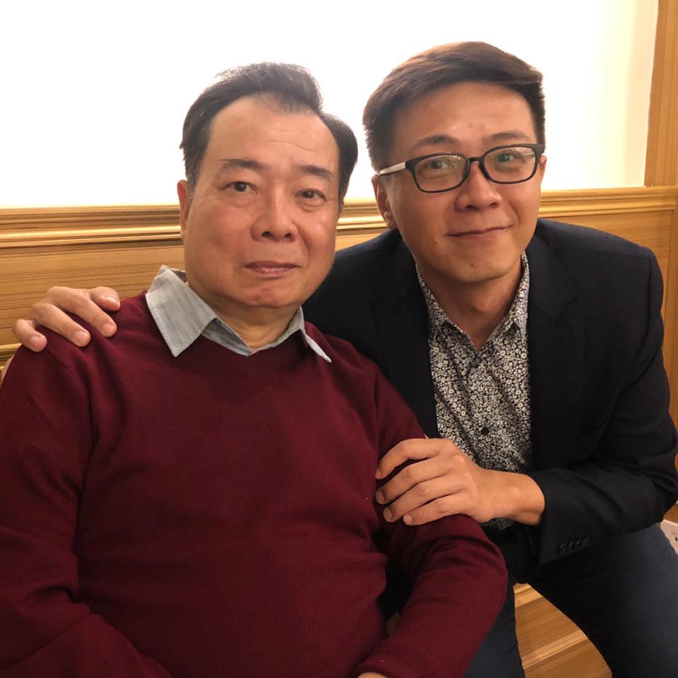 廖錦德和廖峻討論過,認為父親不太適合再接戲。(圖/翻攝自廖峻/錦德臉書)