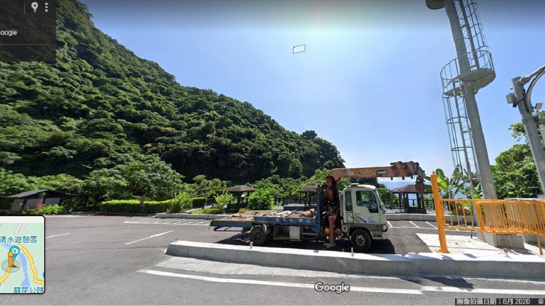 有鄉民使用google地圖查出工程車原照。（圖／翻攝自Google地圖）