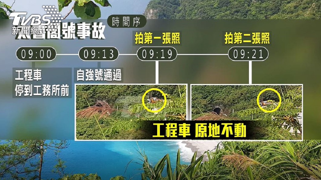 太魯閣號事發時間序。(圖/TVBS)