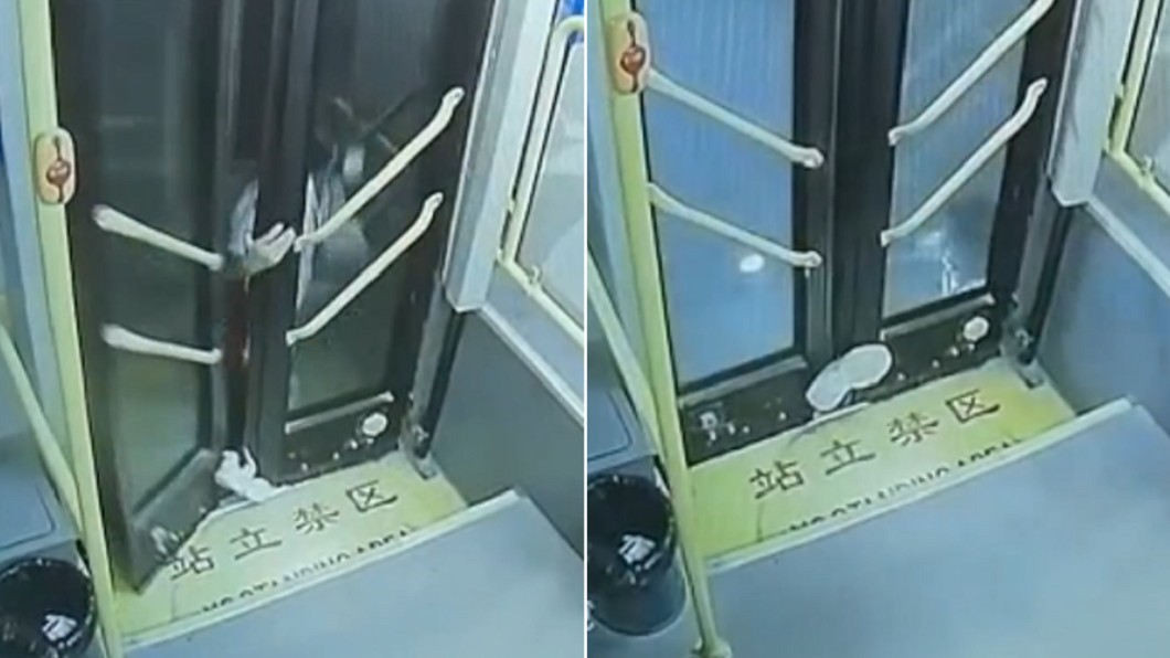 公車火速關門夾腳踝! 陸學生沿路哀嚎「拖行半分鐘」