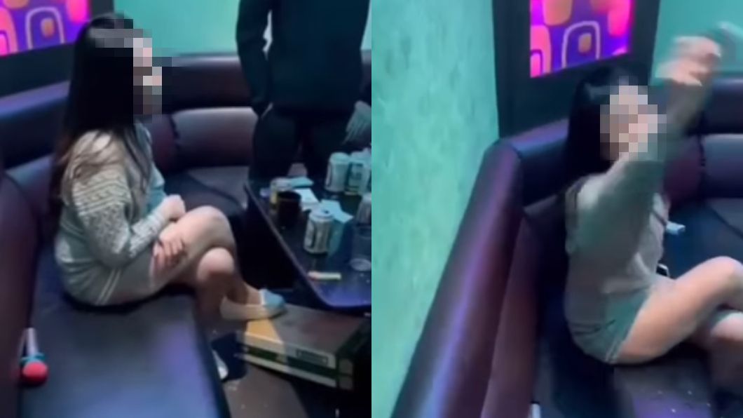 傳播妹不滿坐了快1小時,卻只拿到400元的車馬費,氣得翻桌砸水杯。(圖/翻攝自爆廢1公社)
