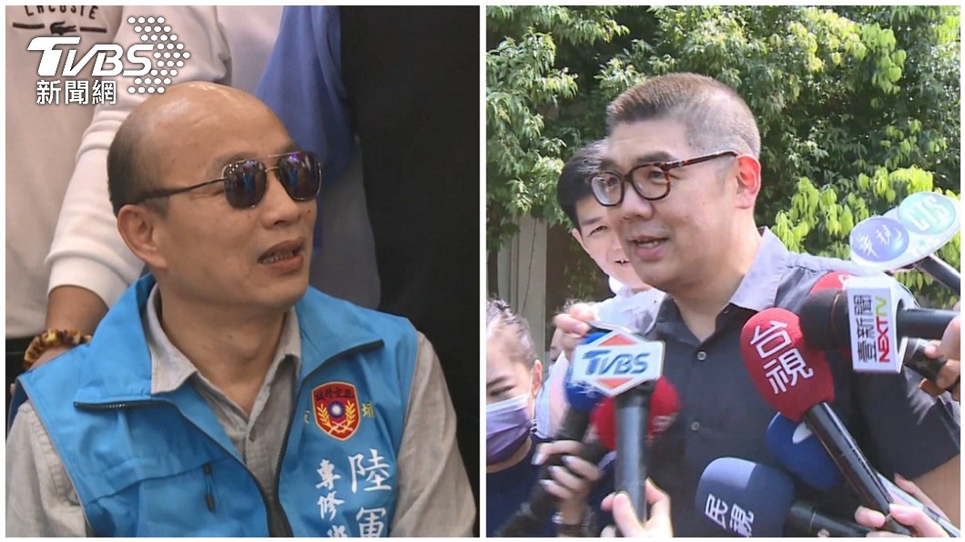 連勝文「沒當兵卻挨過槍」 韓國瑜加碼一句疑補刀