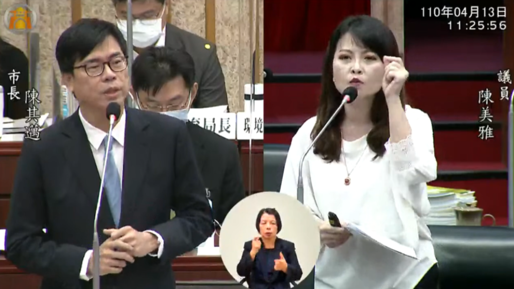 高市議會舉行市長施政報告質詢。(圖/翻攝自高雄市議會 YouTube)