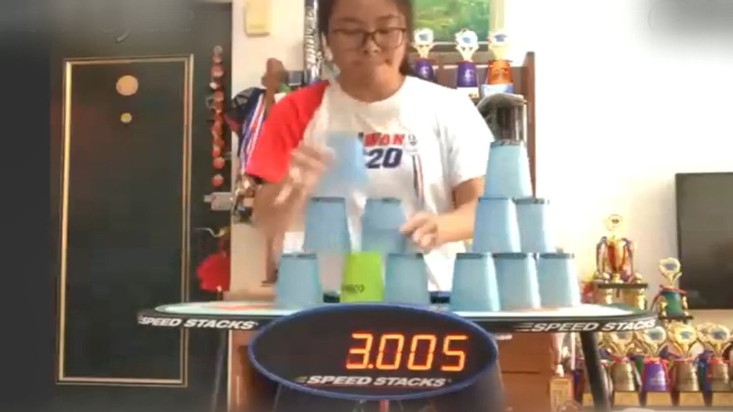 圖/翻攝自World Sport Stacking Association YouTube