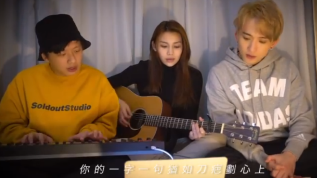 三人多次錄製演唱影片。(圖/翻攝自hoongsound IG)