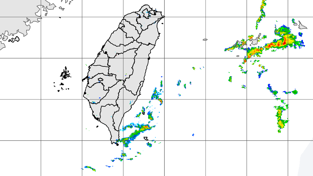 台灣降雨機率偏低。（圖／中央氣象局）