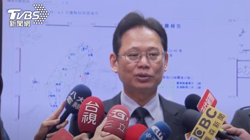 中央氣象局地震中心主任陳國昌。(圖/TVBS)