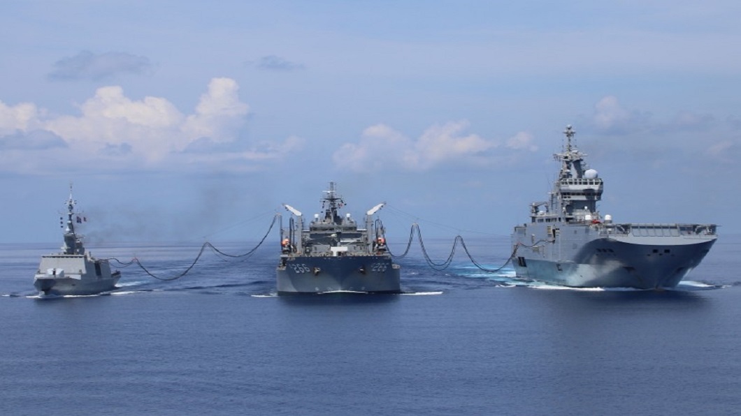 澳洲法國兩軍艦艇 南海會師展開聯合行動