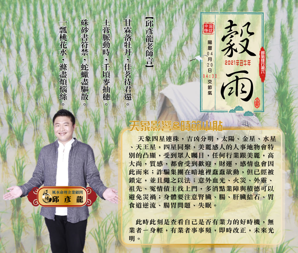 邱彥龍認為,22日將4星連珠。(圖/翻攝自恆陽派 邱彥龍老師臉書)