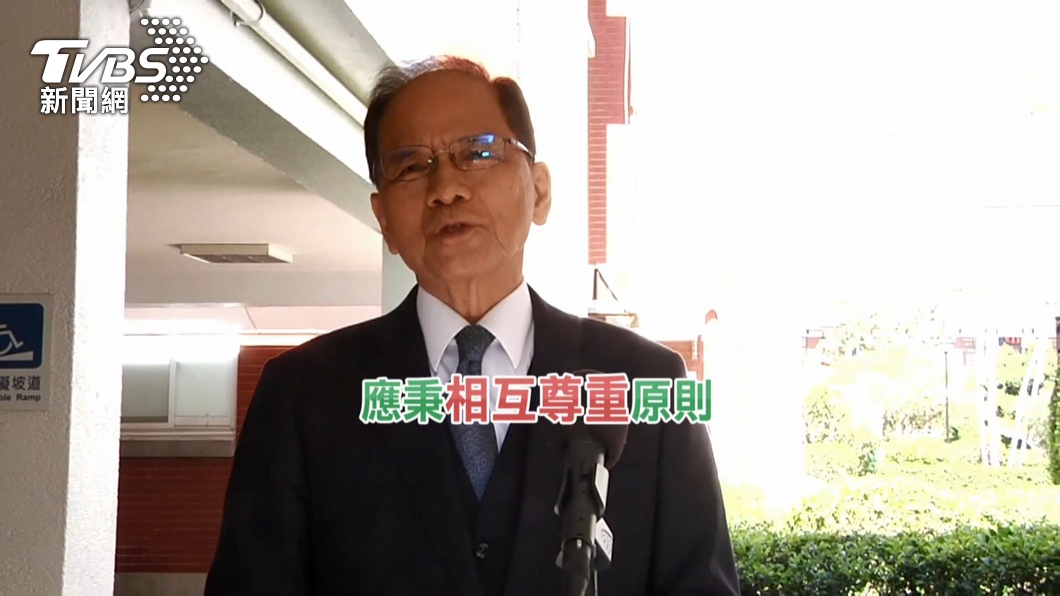 游錫堃籲行政院、立法院應互相尊重。（圖／TVBS）